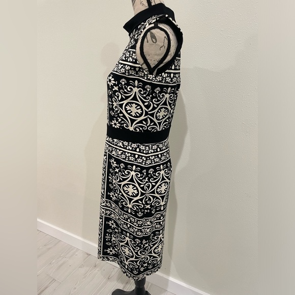 Beautiful J. McLaughlin black and white dress size small EUC - Picture 3 of 7